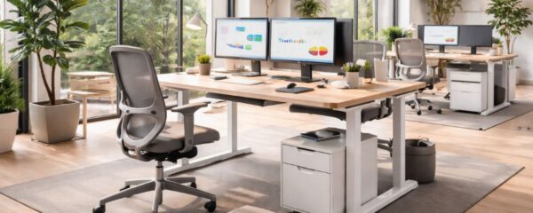 bureau ergonomique avec deskozo