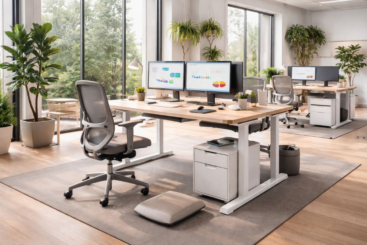 bureau ergonomique avec deskozo
